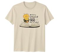 Oh Honey I Buzzed Through 100 Days of School Bee Education Graphic Tee Unisex T-Shirt Mens Womens Teacher Student Celebration 2XL