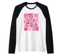 Oh How He Loves Us Boho Valentine Flower Jesus Christian Raglan Baseball Tee