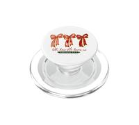 Oh, How He Loves Us Christmas Bows Bible Verse PopSockets PopGrip for MagSafe