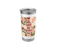 Oh How he Loves us Jesus Stainless Steel Insulated Tumbler