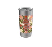 Oh How he Loves us Jesus Stainless Steel Insulated Tumbler