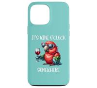 Oh Its Wine O Clock Drinking Parrot It's 5 O'Clock Somewhere Case for iPhone 13 Pro Max