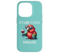 Oh Its Wine O Clock Drinking Parrot It's 5 O'Clock Somewhere Case for iPhone 14 Pro