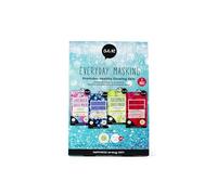 Oh K! Everyday Masking Gift Set, Vegan and Cruelty Free Bundle, 4 Sheet Masks, For Dry and Dull Skin, Cucumber, Watermelon, Blueberry, Lavender, 4 Piece Set