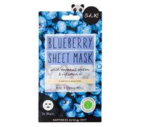 Oh K! Hydrating Blueberry Sheet Mask for Dry and Dehydrated Skin, With added Vitamin E, Biodegradable, Vegan and Cruelty Free, 34g