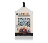 Oh k! Shattered Nails Sheet 120 Faceted Nail Stickers & Nail Tweez