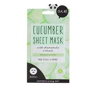 Oh K! Soothing Cucumber Sheet Mask for Sensitive Skin, Hydrating and Reduces Redness, Biodegradable, Vegan and Cruelty Free, 27g