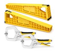 Oh Klyzo Drawer Installation Tool Set Including 2 Pcs 11" Drawer Slide Jig and 2 Pcs 3" Face Clamps for Cabinets Drawers Desks Furniture Easy Alignment Mounting Hardware Kit