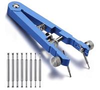 Oh Klyzo Watch Spring Bar Plier Toolkit, Spring Bar Tweezer Tool with Durable 8 Alloy Steel Pins for Watch Wrist Bands Strap Removal Repair Set, Blue