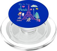 Oh la la, I love the Paris Eiffel Tower French Traditions PopSockets PopGrip for MagSafe