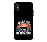 Oh Lawd He Treading Fat Cat Walking Cute Meme |- Case for iPhone X/XS