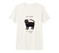 Oh Look A Jerk Cat Funny Sarcastic Black Quote Premium T-Shirt