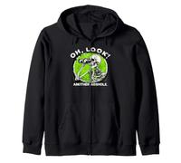 Oh Look Another A__hole Funny Skeleton With Binoculars Zip Hoodie