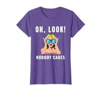 Oh Look Nobody Cares Funny Retro Pop Art T-Shirt