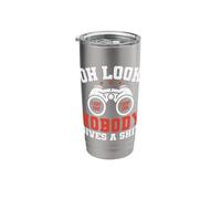 Oh Look Nobody Gives a Shit Funny Sarcastic Tee Stainless Steel Insulated Tumbler