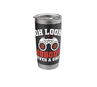 Oh Look Nobody Gives a Shit Funny Sarcastic Tee Stainless Steel Insulated Tumbler