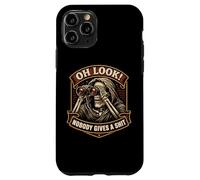 Oh Look! Nobody Gives A Shit Funny Skeleton Binoculars Joke Case for iPhone 11 Pro