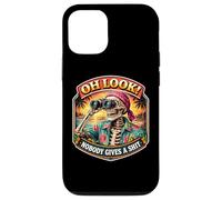 Oh Look! Nobody Gives A Shit Funny Skeleton Binoculars Joke Case for iPhone 12/12 Pro