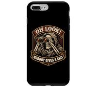 Oh Look! Nobody Gives A Shit Funny Skeleton Binoculars Joke Case for iPhone 7 Plus/8 Plus