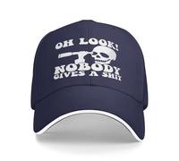 Oh Look Nobody Gives A Shit Hat A S,T Baseball Cap for Men Women Trucker Hat Navy Blue