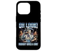 Oh Look Nobody Gives A Sht Funny Goose Cowboy Meme Case for iPhone 16 Pro