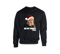 Oh My Christ-Mas Gwen Christmas Jumper, Oh My Christ-mas Christmas Sweatshirt, Xmas Secret Santa Sweatshirt, Xmas Unisex Top(S, Black)
