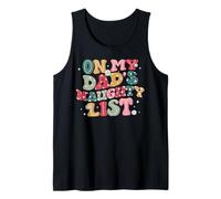 Oh My Dad's Naughty List Merry Christmas Family Matching Tank Top