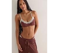 Oh My Darling Scoop Neck Bralette by Intimately at Free People in Mink Frost Combo, Size: Small - female