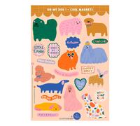 Oh My Dog magnetic stickers Multicoloured one size