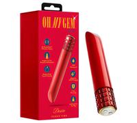 Oh My Gem - Rechargeable Lipstick Vibrator (Red)
