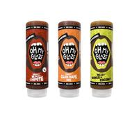 Oh My Glaze Sauce Pack | 3 x 200ml | Dipping Sauce, Marinade & Cooking Glaze | Vegan & Gluten Friendly. (Cajun BBQ, Mango & Chipotle)