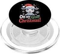 Oh My Goat It's Christmas Cartoon Farm Animal Outfit Xmas PopSockets PopGrip for MagSafe