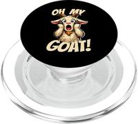 Oh My Goat Screaming Cartoon Funny Funny Meme Goat PopSockets PopGrip for MagSafe