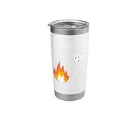 Oh My God That's So Hot Bonfire Stick Figure Stainless Steel Insulated Tumbler