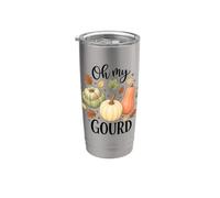 Oh My Gourd Cute Fall Pumpkin Harvest Stainless Steel Insulated Tumbler