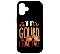 Oh My Gourd I Love Autumn Funny Fall Pumpkin Case for iPhone 16