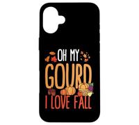 Oh My Gourd I Love Autumn Funny Fall Pumpkin Case for iPhone 16 Plus