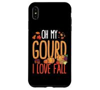 Oh My Gourd I Love Autumn Funny Fall Pumpkin Case for iPhone XS Max