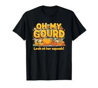 Oh My Gourd Look at Her Squash Pumpkin Fall Pun Fun T-Shirt