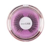 OH MY LASH Black Faux Mink False Strip Eyelashes in Rose Gold Reusable Lashes Case, Individual, Selfie