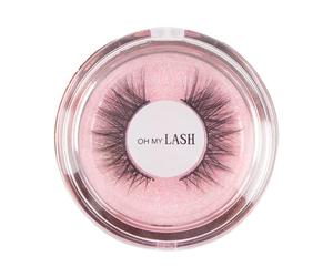OH MY LASH Black Faux Mink False Strip Eyelashes in Rose Gold Reusable Lashes Case, Individual, Soulmate