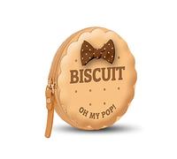 Oh My Pop! Biscuit-Round Purse Coin Pouch, 12 cm, Beige