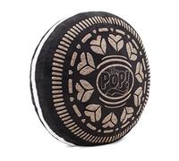 Oh My Pop! Black Cookie-Large Cushion, Brown, 38 x 34 cm