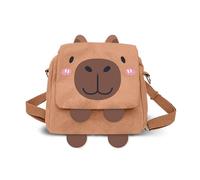 Oh My Pop! Capybara-Kawaii Convertible Bag-Backpack, Brown, 24 x 22 cm