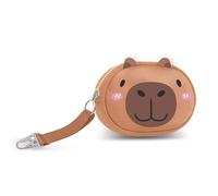 Oh My Pop Capybara-Pill Coin Purse, Green, 12.5 x 9 cm