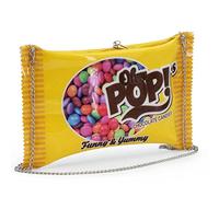 Oh My Pop! Chococandy-Chain Shoulder Bag, Yellow, 33.5 x 20 cm