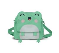Oh My Pop Froggy-Kawaii Convertible Bag-Backpack, Turquoise, 24 x 22 cm
