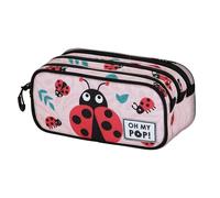 Oh My Pop! Ladybug-Fan Trick Pencil Case 2.2, Pink, 23 x 11 cm