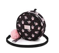 Oh My Pop! Pug-Round Shoulder Bag, Black, 18.5 x 18.5 cm
