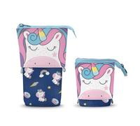 Oh My Pop Sweety-Cute Pencil Case, Dark Blue, 12 x 17 cm
